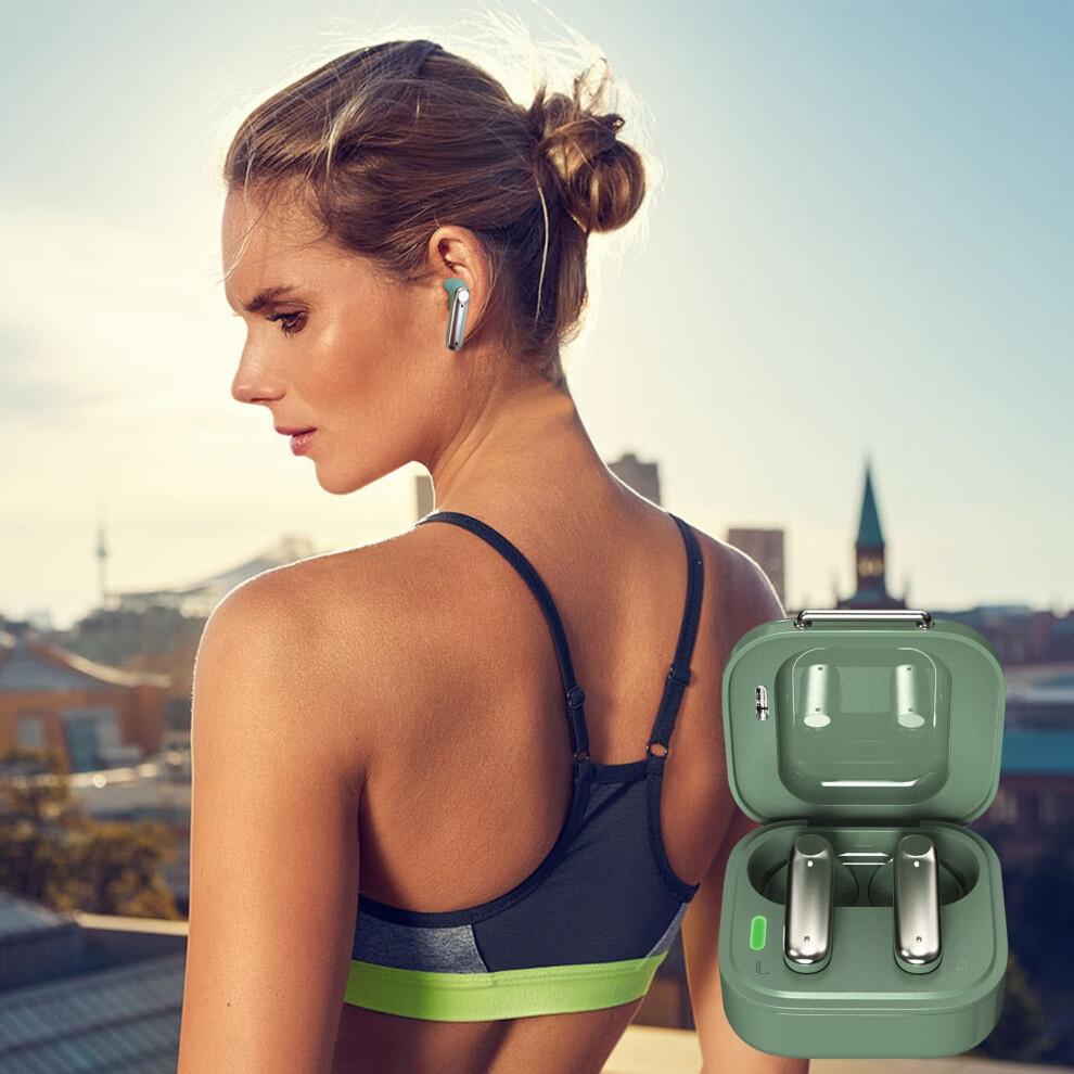 Wireless Earbuds, Bluetooth Headphones, In Ear -Weight Headphones Built-In Microphone Immersive Premium Sound With Charging Case Light 9395123345185