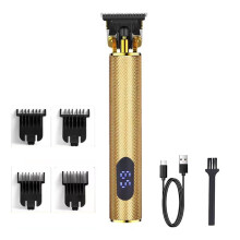 Haartrimmer voor mannen, professionele draadloze oplaadbare trimmer met LED-display.
