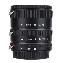 Conjunto de anéis adaptadores para lentes macro com foco automático para montagem EF