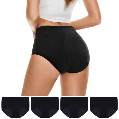 Γυναικεία εσώρουχα Tummy Control4Pieces με ψηλή μέση, αδιάβροχα για μεγάλα μεγέθη, 2