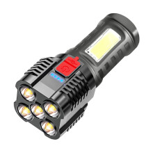 ¡Liquidación en Tahtuvzn! Linterna LED de cinco explosiones, brillante, recargable, para camping, lámpara de mesa, iluminación exterior.