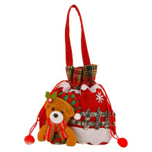 Sac de Noël, sac cadeau à cordon, sac cadeau de Noël, sac à main non tissé pour la veille de Noël, petit sac cadeau pour bonbons, décoration