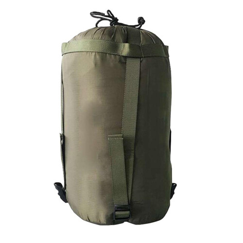 Waterproof Sleeping Bag Compression Sack, Durable Nylon Stuff Sack for Hiking and Backpacking, Army Green