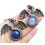 RSAMD2 τεμάχια Lapis Opal Gems πέτρα wyvern wivern Μενταγιόν Μαγικό Ρέικι Θεραπευτικό Φυλαχτό 1