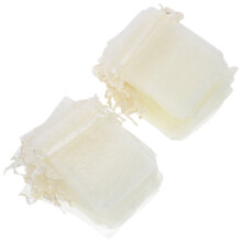 100 petits sacs Ă bijoux en filet, pochettes cadeaux pour fĂŞtes et mariages