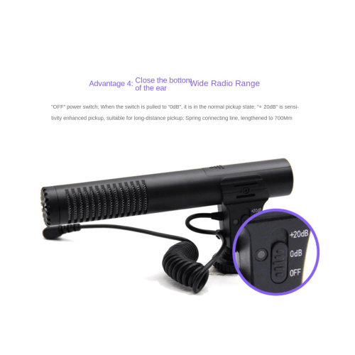Camcorder Microphone DSLR Camera Microphone Professional Photography Interview Microphone Noise Reduction 2