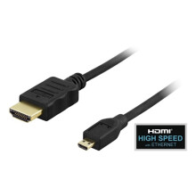 Câble Deltaco HDMI vers micro HDMI, 1 mètre (HDMI-1013)