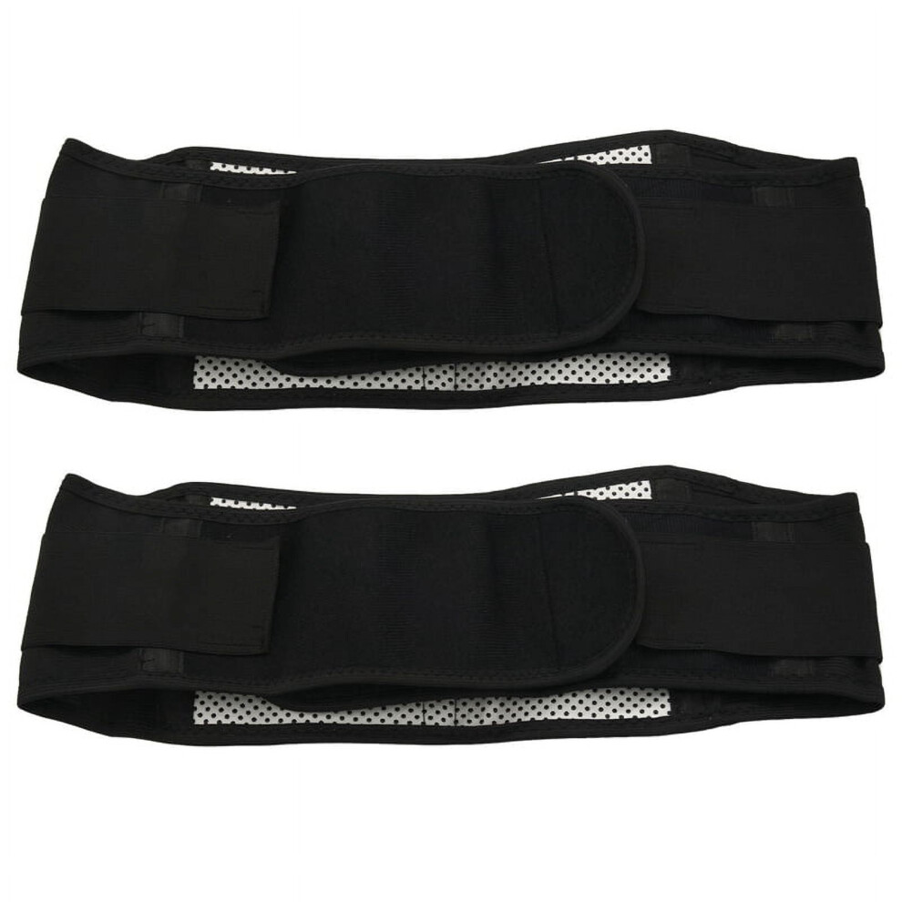 2X Adjustable Waist Tourmaline Self Heating Magnetic Therapy Back Waist Support Belt Lumbar Brace Massage Band XL