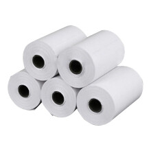 Mini stampante portatile termica tascabile con 5 rotoli di carta per Android, Bluetooth wireless per stampante intelligente
