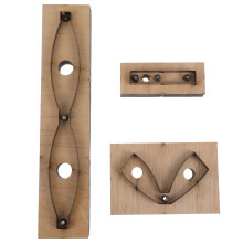 3 Pcs Bowknot Mold Cutting DIY Art Crafts Supplies Leather Clicker Press Wooden