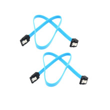 Kit com 2 cabos SATA Cable Matters de ângulo reto de 90 graus (cabo SATA III de 6.0Gbps, cabo SATA para SSD, cabo SATA SSD, cabos SATA3)