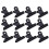10pcs Note Clips Metal Binder Clips Practical Note Storage Clips Durable Fixing Clips for Restaurant Office Home (75mm Black) 1