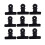 10pcs Note Clips Metal Binder Clips Practical Note Storage Clips Durable Fixing Clips for Restaurant Office Home (75mm Black) 7