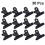 10pcs Note Clips Metal Binder Clips Practical Note Storage Clips Durable Fixing Clips for Restaurant Office Home (75mm Black) 4