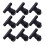 10pcs Note Clips Metal Binder Clips Practical Note Storage Clips Durable Fixing Clips for Restaurant Office Home (75mm Black) 3