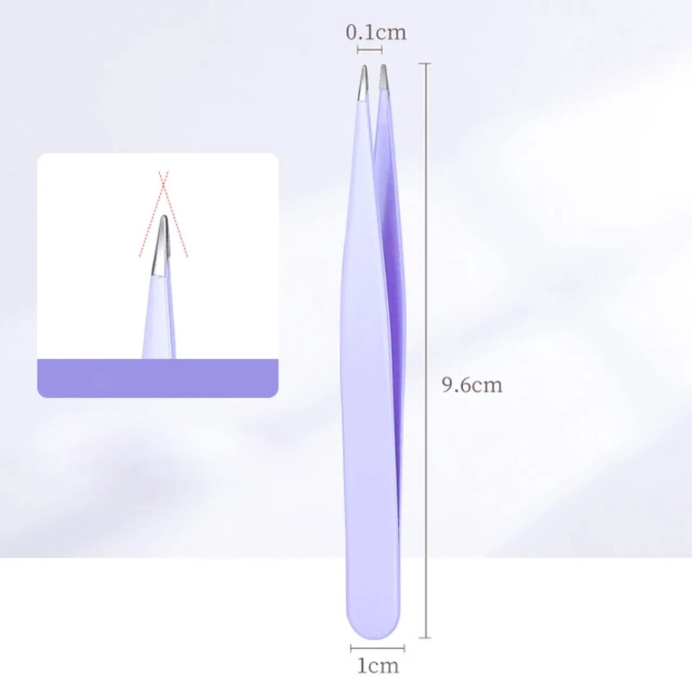 DEKAXID 1Pcs Eyebrow Tweezers High Precision Fine Hairs Puller Beard Hair Removal Plucker Stainless Steel Eye Brow Clips Makeup Tool