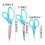 GBSELL Shears clearance Sewing Scissors Titanium Alloy Blade Multi-purpose Scissors Set 3 5