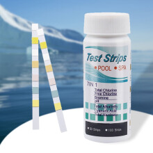 HBASD 7-in-1 50/100pcs Test Strips Chlorine/PH/Bromine Measure Paper Water Tester Paper (100pcs)