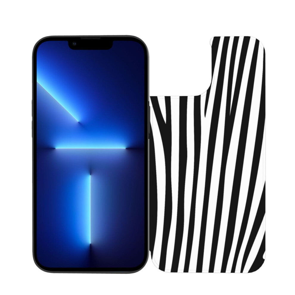Popular Animal Zebra Print Compatible With Iphone 13 Phone Case, Leather Magnetic Flip Cover For Dual Camera 9071309697117