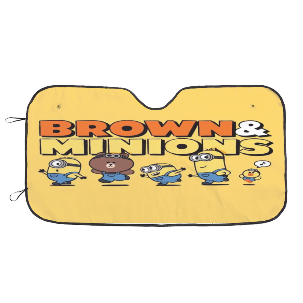 Minions Car Windshield Visor Personalized Car Visor Uv Protection Cover For Most Models, Suv-M 9071309698190