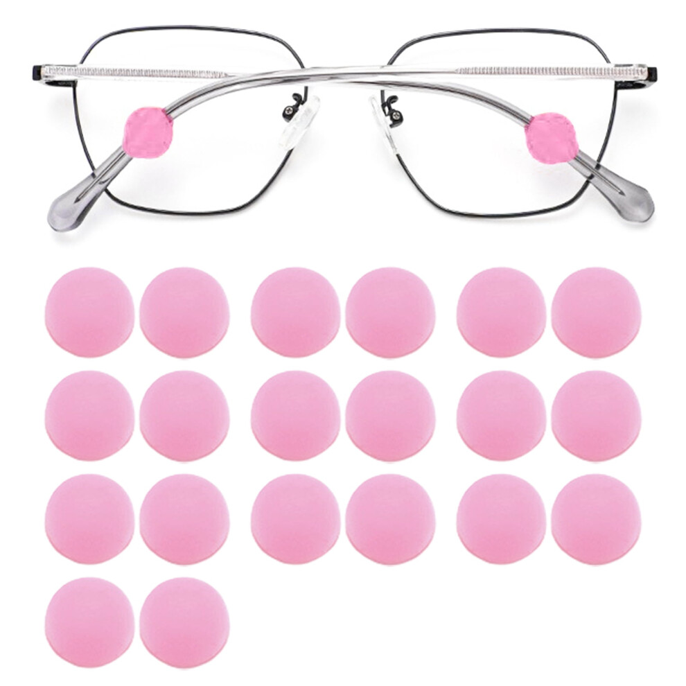 Washranp 10Pairs Silicone Eyeglasses Temple Grips Retainer,Lightweight Comfortable Mini Round Shape Anti-Slip Eyewear Retainer