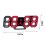 Kiplyki Digital Alarm Clock Automatic Photosensitive Digital Clock 3 D Electronic Clock Multi-function Mount Dual-purpose LED Clock White Frame 3