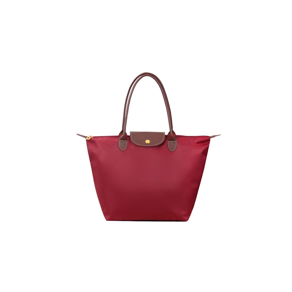 Waterproof Nylon Dumpling Handbag Bags Women Tote Bag Ladies Large Capacity Handbag For Travel Foldable Casual Shoulder Bag Wine Red Wine Wine M 9071309699975