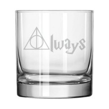 11 oz Rocks Whiskey Old Fashioned Glass Always Gift for Boyfriend For Girlfriend Anniversary Engagement Wedding Bridal Shower