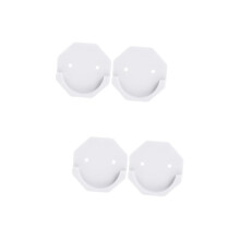4pcs Curtain Rod Brackets for Shower Curtain Rail Support Large Wall Mount Holders Home Use
