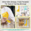 Foldable Manual Lemon Squeezer Citrus Juicer with  Juice Extraction for Space Saving Yellow 4