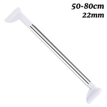 50-120cm Stainless Telescopic Clothes Rod Extendable Curtain Rod Easy Installation for DIY Space