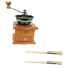 Manual Coffee Grinder with Adjustable Ceramic Burr, Compact Hand Crank for Home and Travel