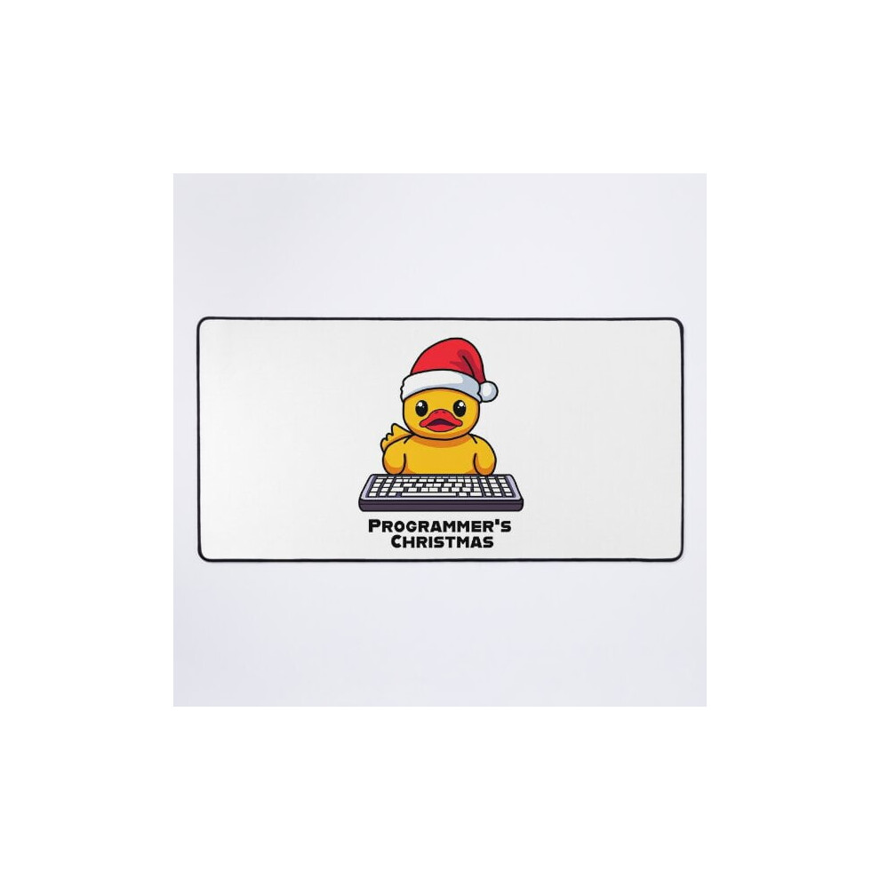 A New Programmer's Christmas Rubber Ducky Desk Mat Green 9425574798190