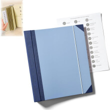 Organizzatore per documenti a fisarmonica WeowiYief, con tasche, per documenti, bollette e pianificazione patrimoniale, nero.