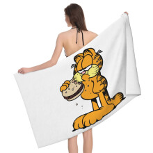 Serviette de plage Garfield, serviette de bain multifonctionnelle, grande taille, anti-sable, séchage rapide, absorbante, douce au toucher, idéale