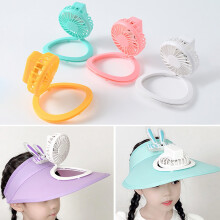 Cappello con visiera parasole Hesroicy con ventola di raffreddamento ricaricabile a 3 velocità, angolo regolabile, portatile e riutilizzabile,