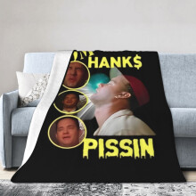 Couverture polaire Tom Hanks Pissin, couverture en flanelle microfibre très douce pour canapé, chaude et confortable en toutes saisons