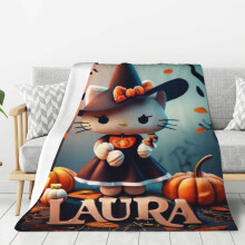 Couverture polaire Hello Kitty ultra douce et confortable, idéale pour la literie enfant - 152 x 127 cm