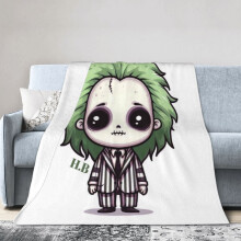 Couverture BeetLejuIce, jeté de lit, décoration de chambre, couvertures en flanelle pour lit et canapé, 152 x 127 cm