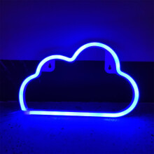 Sonderangebot! Aoorsake LED-Wolken-Neonlichtschild, blaue Nachtlampe, Wanddekoration für Schlafzimmer, Party, Außenbereich – passend zur