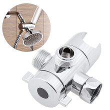 Support de fixation pour bras de douche Gnobogi Household Cleaning 1/2 pouce Ă trois voies, en liquidation (moins de 8 $)
