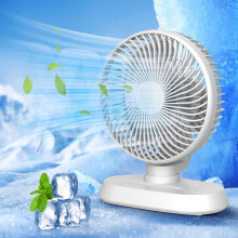 OYIGU New USB Fan Three In One Desktop Office Desktop Shakeable Head Recirculating Fan Silent Charging Large Wind Fan, Quiet Fan on Clearance
