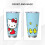 Ποτήρι αυτοκινήτου Hello Kitty 20oz με μόνωση και καπάκι από καλαμάκι, διατηρεί τα ποτά 3
