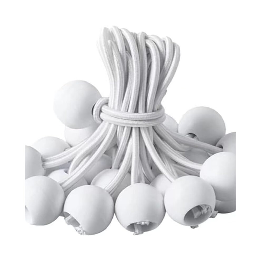 10 Pack Black Bungee Ball Ties Heavy Duty Elastic Cord For Tarps Tents Canopy Outdoor Use 9164114645586
