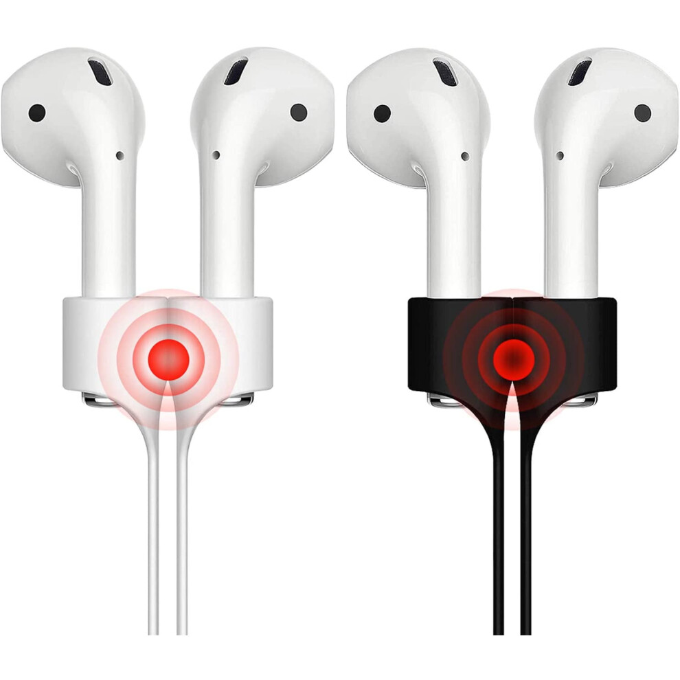 2 Pack Magnetic Strap For Compatible With Airpods Silicone Anti-Lost Strap With Strong Magnetic Adsorption Connector Sports 9083649979761