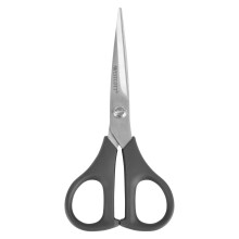 Westcott Multipurpose Scissors, All Purpose Plus+, 5", Stainless Steel, Straight, Black, for Office, 1-Count
