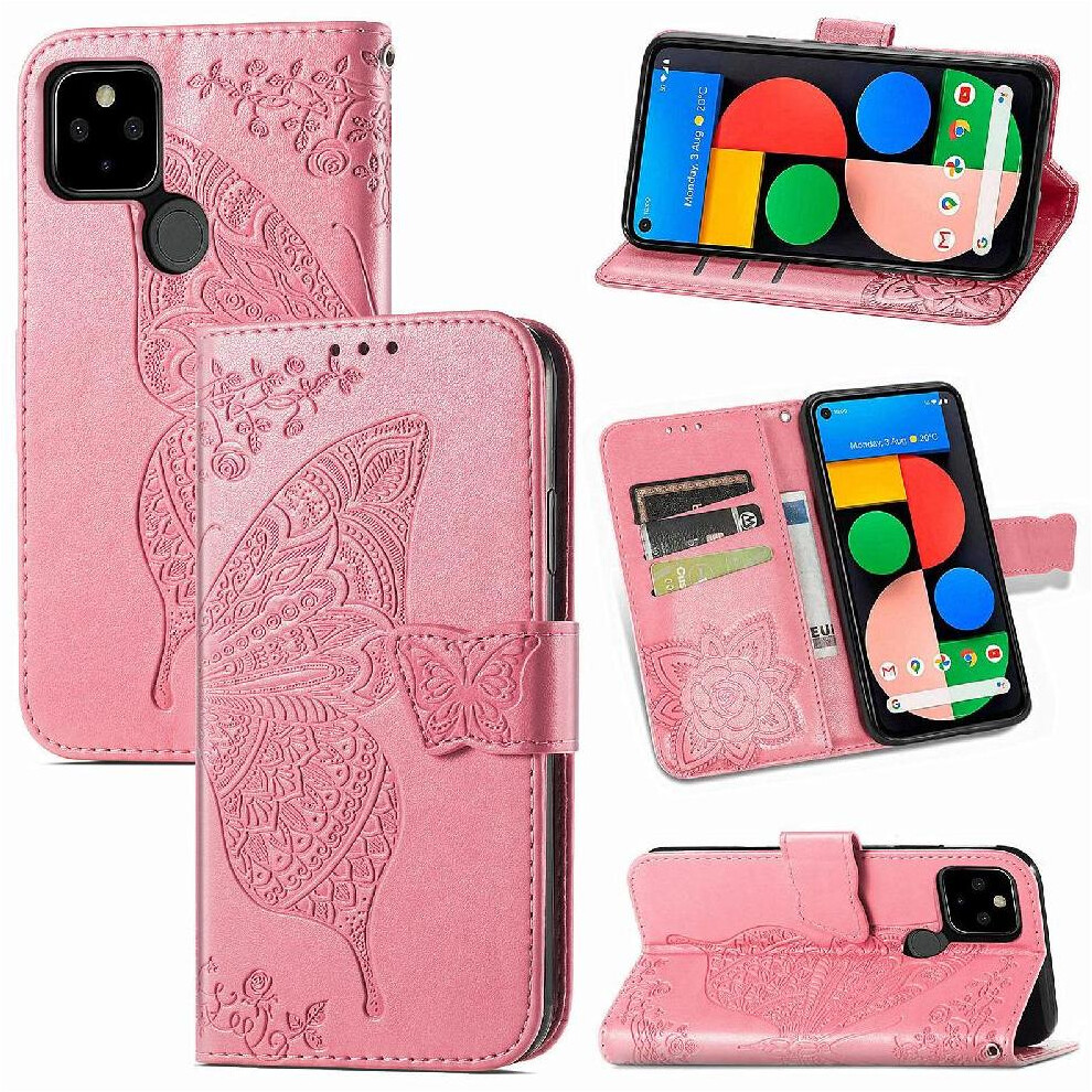 Case For Google Pixel 5A 5G Wallet Multi-Color Business Wing Butterfly 9083649981382