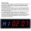 Digital Wall Clock With Remote Control Gym Timer Interval Timer LED Digital Display Count Down and Up Clock with Remote for Home Gym Office 6