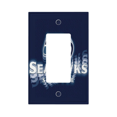 Seahawks Switching Lights Single Leather Roman Frame Switch Panel Wall Panel Single Double/Pull Light Switch