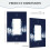 Seahawks Switching Lights Single Leather Roman Frame Switch Panel Wall Panel Single Double/Pull Light Switch 5